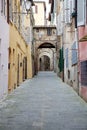 Street of old Siena, Tuscany, Italy Royalty Free Stock Photo