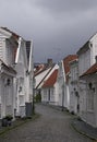 Street in old Stavanger Royalty Free Stock Photo