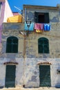 Street of the old town of Alghero, Sardinia, Italy Royalty Free Stock Photo