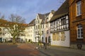 Street in old town of bielefeld, Germany