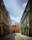 Street in the old town Bydgoszcz, Poland, May 2019