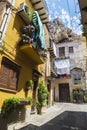 Street of the old town of Cefalu in Sicily, Italy Royalty Free Stock Photo