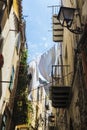 Street of the old town of Cefalu in Sicily, Italy Royalty Free Stock Photo