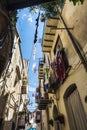 Street of the old town of Cefalu in Sicily, Italy Royalty Free Stock Photo