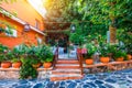 Street in the old town of Chania, Crete, Greece. Charming streets of Greek islands, Crete. Beautiful street in Chania, Crete Royalty Free Stock Photo