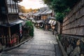Street in old town of Higashiyama, Kyoto, Japan