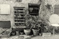 Street in the old town Mougins in France. Royalty Free Stock Photo