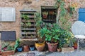 Street in the old town Mougins in France. Royalty Free Stock Photo