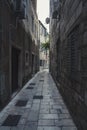 Street in Old Town in Omis town, Croatia. Royalty Free Stock Photo