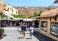 Street in the Old Town. Rhodes Island. Greece Royalty Free Stock Photo
