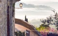 Street old town San Gimignano Royalty Free Stock Photo