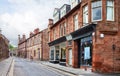 Street with old typical  houses,  Melrose, Scottish Borders,Scotland, United Kingdom Royalty Free Stock Photo