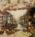 Street painting `La tana dei tre` by Jacopo Pettiti
