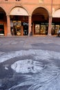 Street painting in via indipendenza, bologna Royalty Free Stock Photo