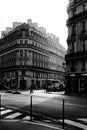 Street of Paris.The city is a combination of modern and classic lifestyles Royalty Free Stock Photo