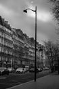 Street of Paris.The city is a combination of modern and classic lifestyles Royalty Free Stock Photo