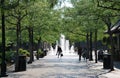 Street Park and Fountain in Downtown Boise, Idaho Royalty Free Stock Photo