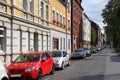 Street parking in Germany - Gelsenkirchen Royalty Free Stock Photo