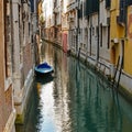 On Street Parking Venice Canal Royalty Free Stock Photo