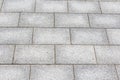 A street pavement of antique rectangular floor tiles Royalty Free Stock Photo