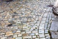 Street pavement and cobblestones