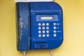 Street payphone closeup