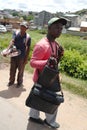 Street peddler in Madagascar