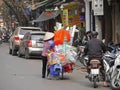 Street Pedlar in Old District of Hanoi, the 36 corporations District, Vietnam