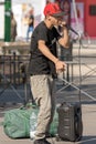 Street Performer of Beatbox in Milan Italy Royalty Free Stock Photo