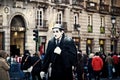 Street Performer Dressed as Charlie Chaplin