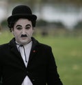 Street Performer / Imitation / Charlie Chaplin Royalty Free Stock Photo