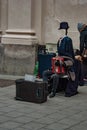 Street performer in Munich Germany Royalty Free Stock Photo