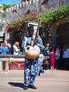 Street Performer With Traditional African instrument