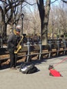 Street Performer in New York City's Central Park