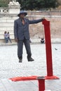Street performer in Rome, Italy