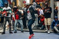 Street performers at Times Square, New York City.