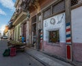 Street photo of Havana, Cuba. Farmer selling fruits in Habana.