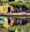 Street photo session in Vietnam. Royalty Free Stock Photo