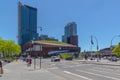 Street photography, Brooklyn NYC. Barclays Center, Home of the Brooklyn Nets of NBA and New York Liberty of the WNBA