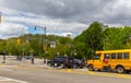 Street photography near Grand Army Plaza at Brooklyn Public Library New York City USA