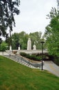 S. Capitol Boulevard steps to Greenbelt Boise Idaho Royalty Free Stock Photo