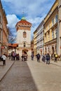 Street Pijarska in Krakow Royalty Free Stock Photo