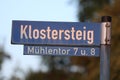 Street plate in Ziesar, Germany