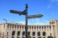 Street pointer at Republic Square, Yerevan, Armenia Royalty Free Stock Photo