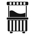Street popcorn cart icon simple vector. Food stand Royalty Free Stock Photo