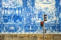 Street of Porto, decorated with azulejos tiles Royalty Free Stock Photo