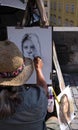 Street portrait painting