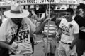 Street Preacher is Heckled by Crowd of Protestors