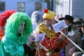 Street procession at the German carnival Fastnacht Royalty Free Stock Photo