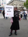 Sexual workers Street protest for equality. Place Pigalle, Paris, France